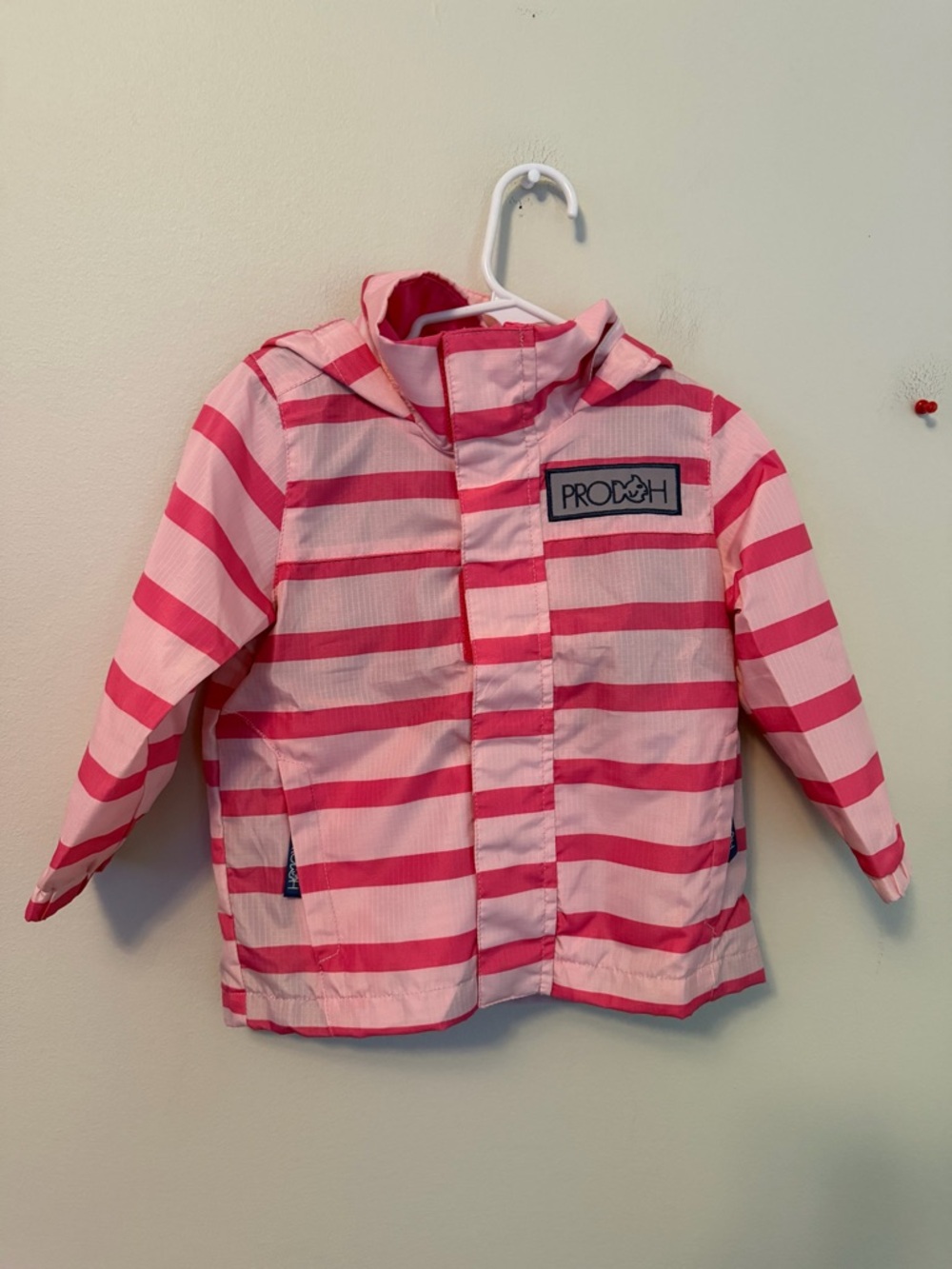 Prodoh Pink Striped Rain Jacket